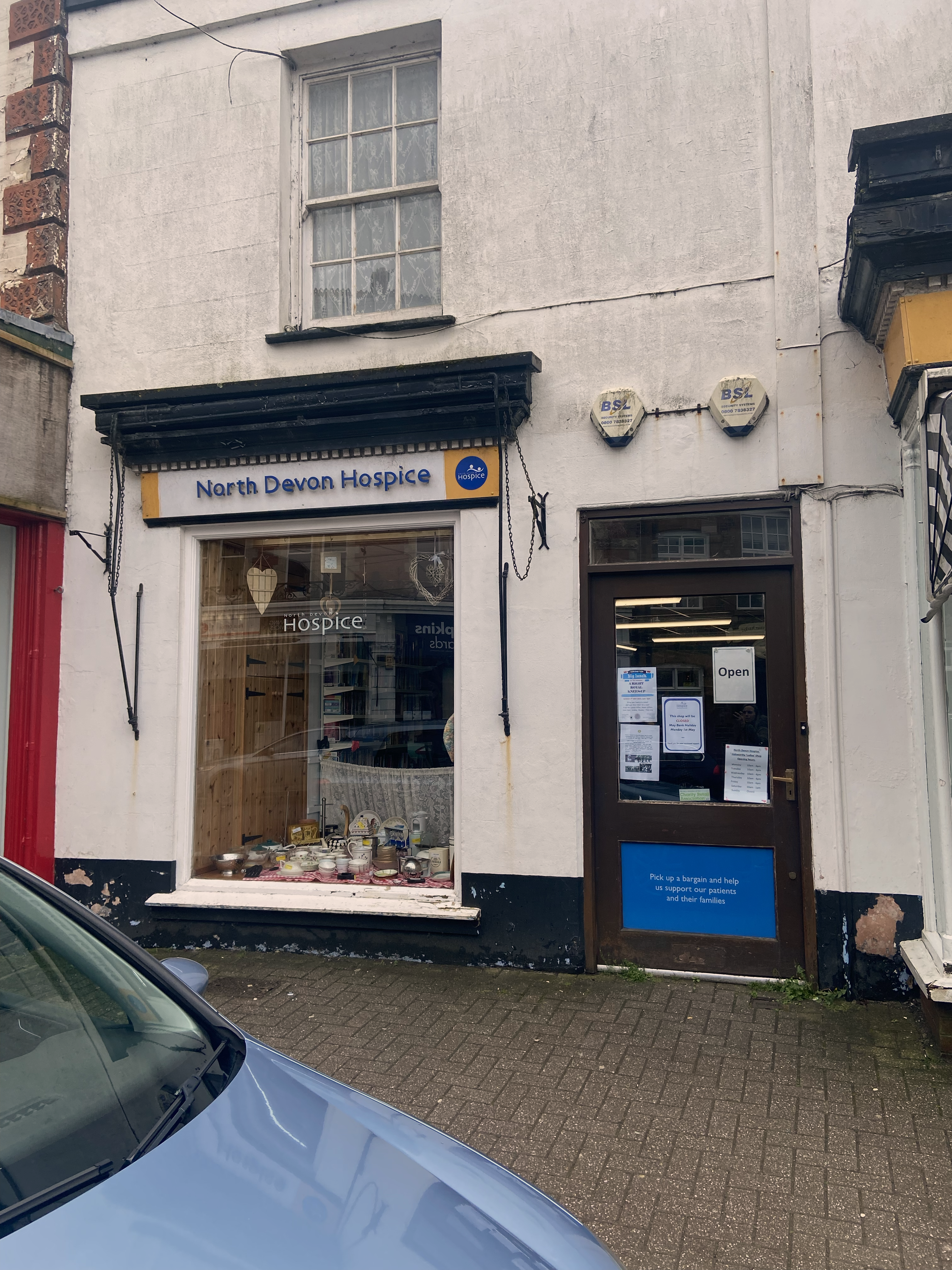 External photo of North Devon Hospice Shop in Holsworthy