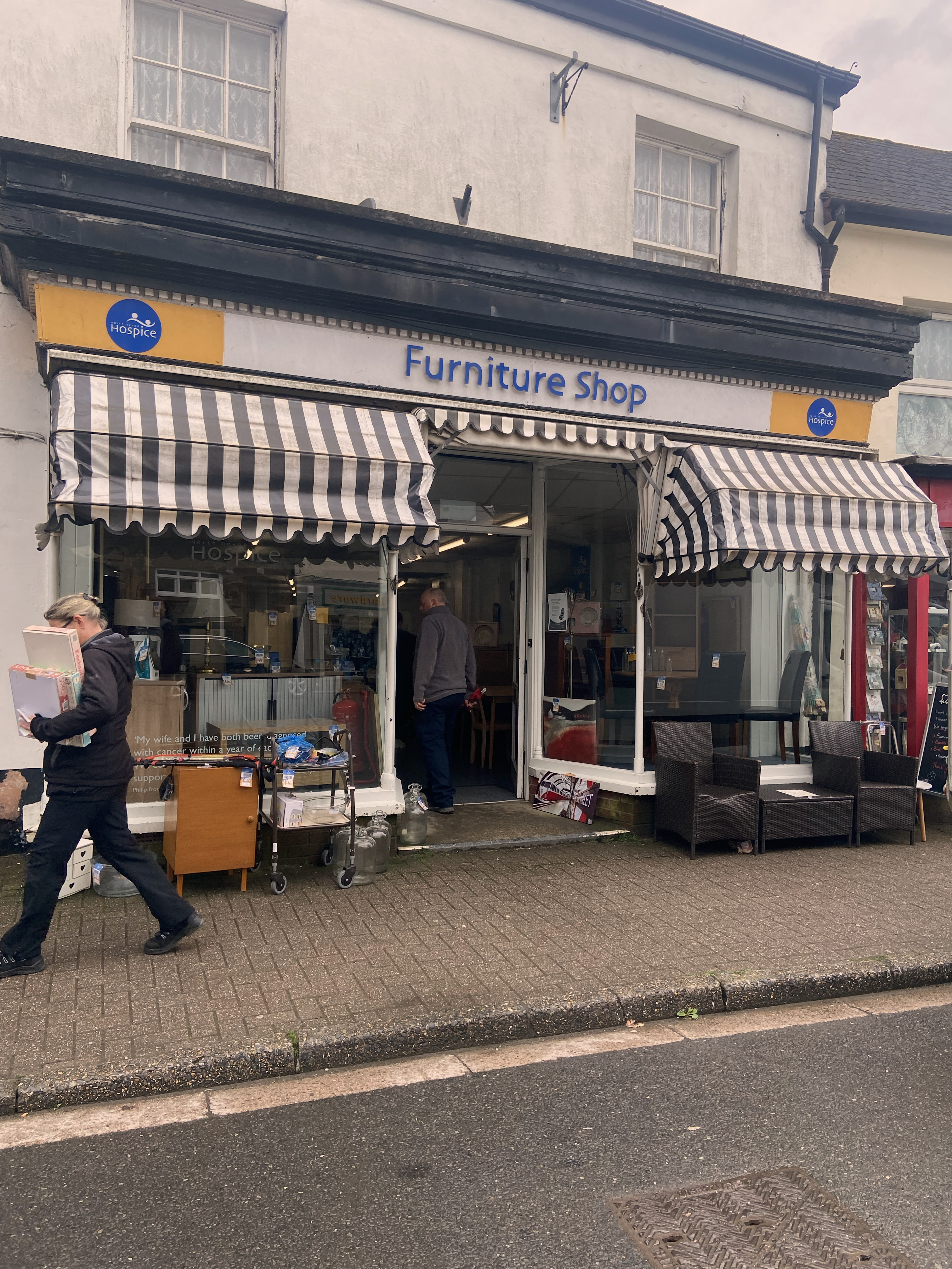 External photo of North Devon Hospice Furniture Shop in Holsworthy