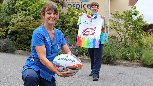 Rainbow rugby shirt and ball will raise money for healthcare heroes