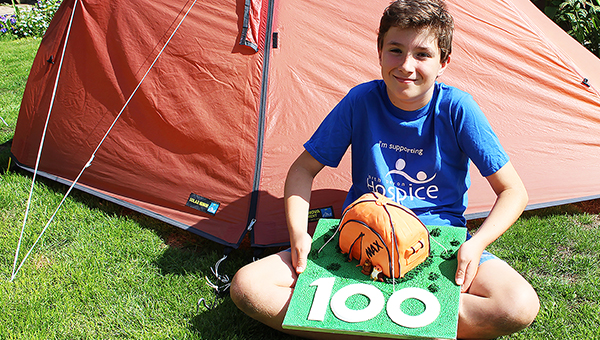 Max reaches 100th night of lockdown camp-out and closes in on £10,000 sponsorship!