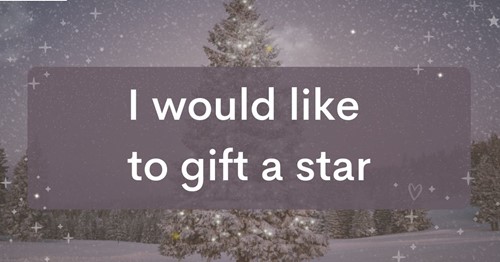 Gift a star on our virtual Tree of Remembrance
