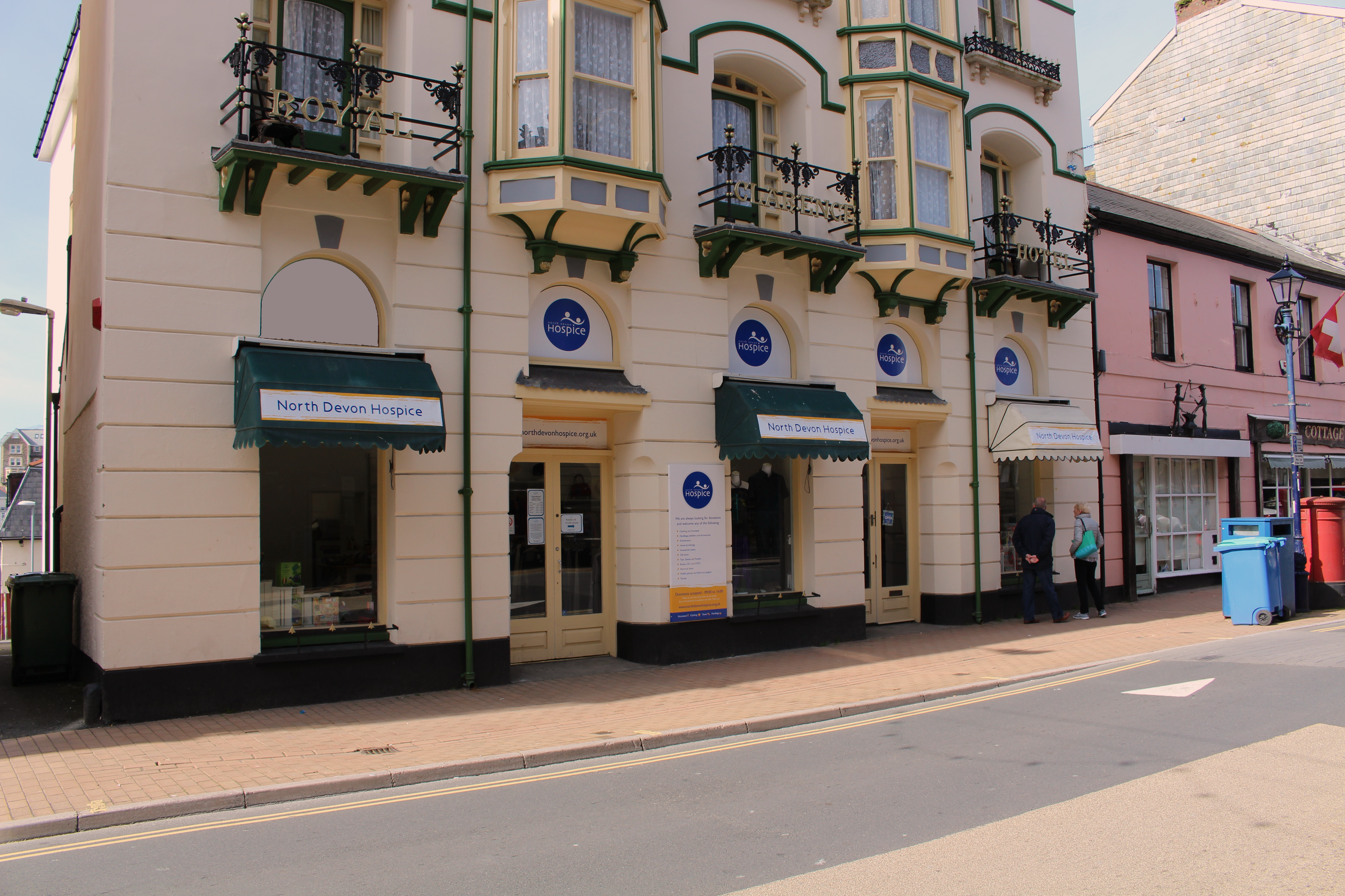 External photo of North Devon Hospice Shop in Ilfracombe