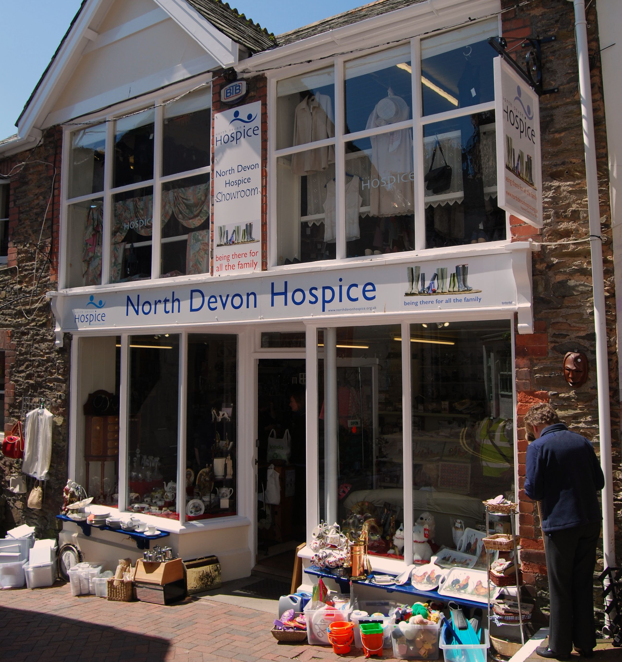 External photo of North Devon Hospice Shop in Lynton